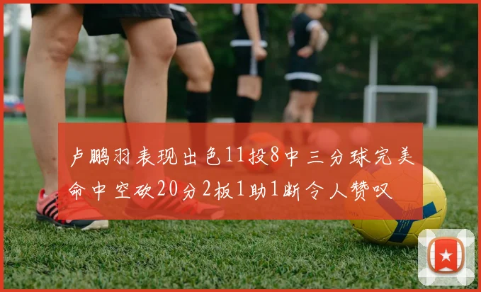 卢鹏羽表现出色11投8中三分球完美命中空砍20分2板1助1断令人赞叹